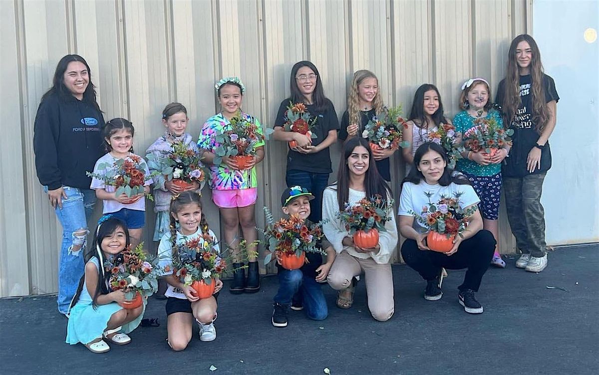 Kids' Pumpkin Floral Class