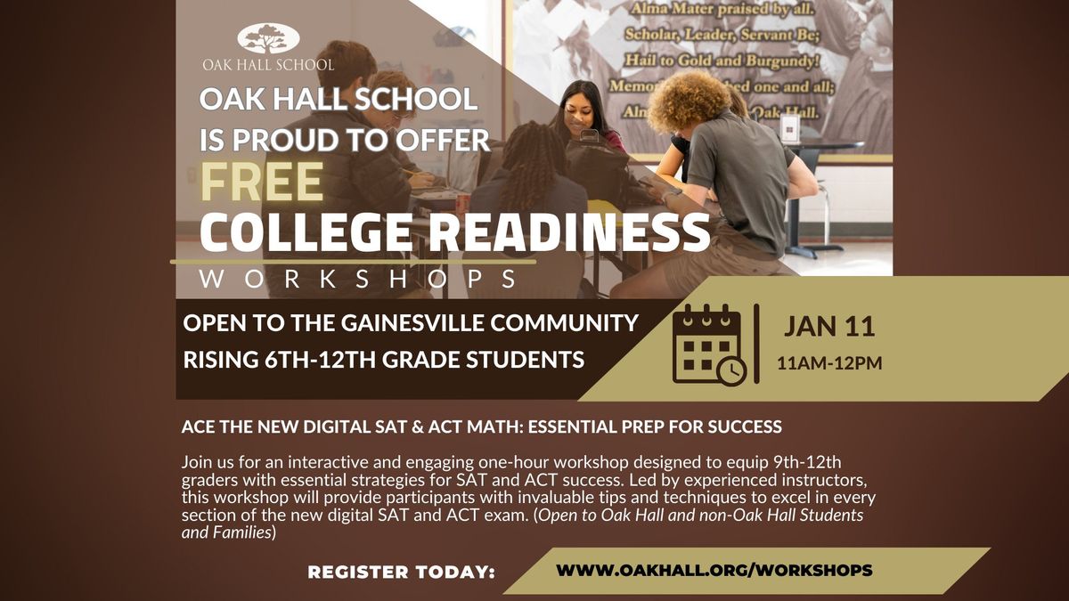 Free College Readiness Workshop