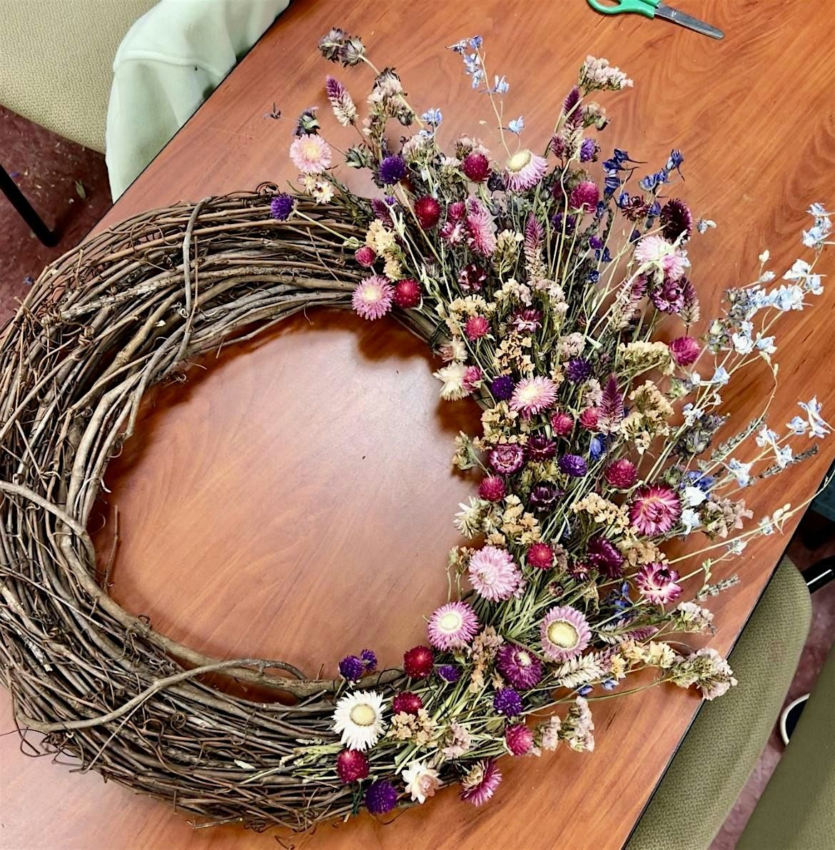 Fall Dried Flower Wreath Workshop @ Center of the Universe Brewing Company