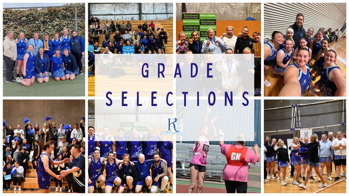 Kilburn Netball Club Grade + Mens Selections