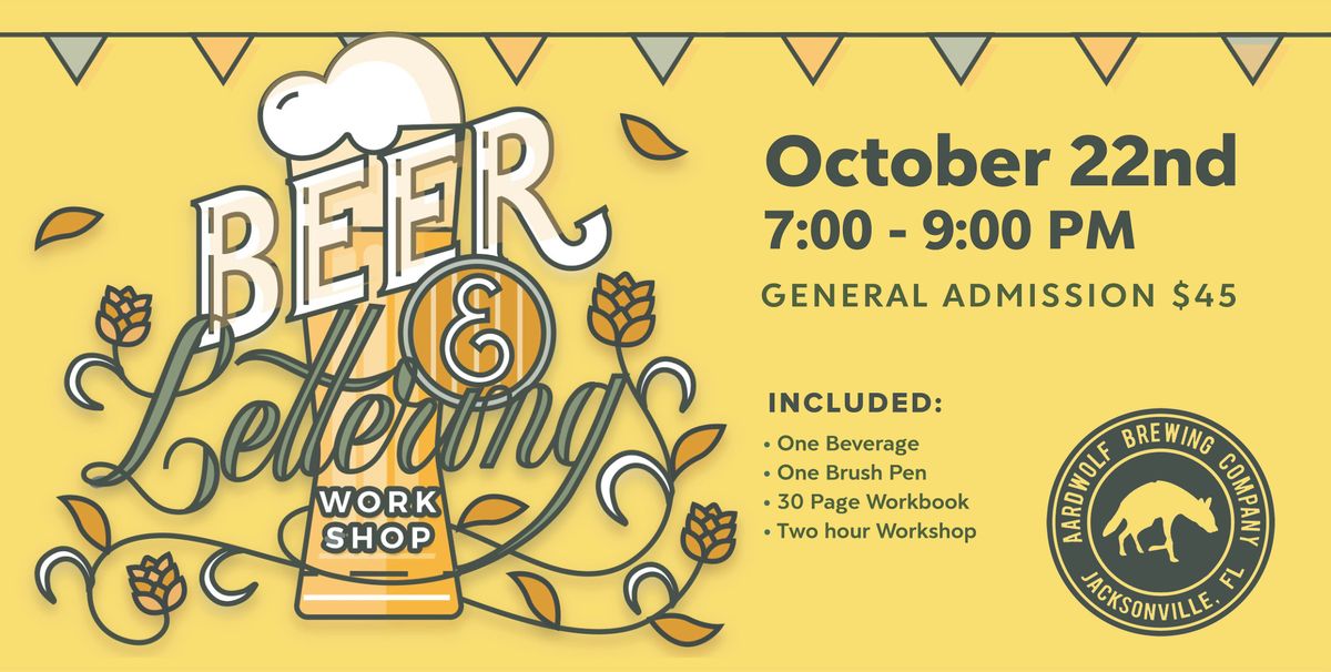 Beer and Lettering Handlettering Workshop