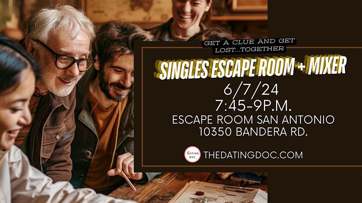 Singles Escape Room + Mixer (ALL AGES - Divided by Age Groups)