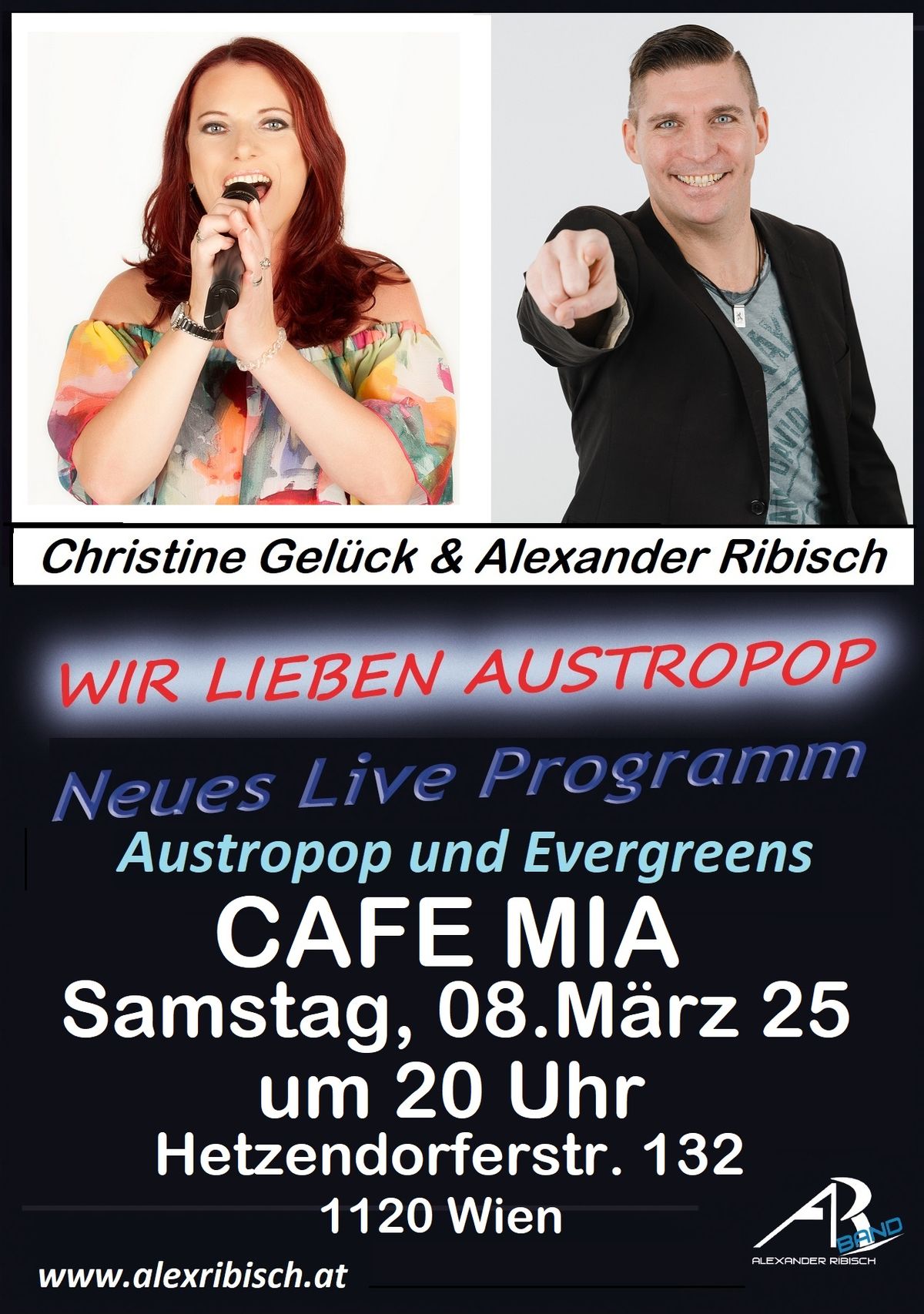 Alex Ribisch & Christine Gel\u00fcck LIVE im Cafe MIA