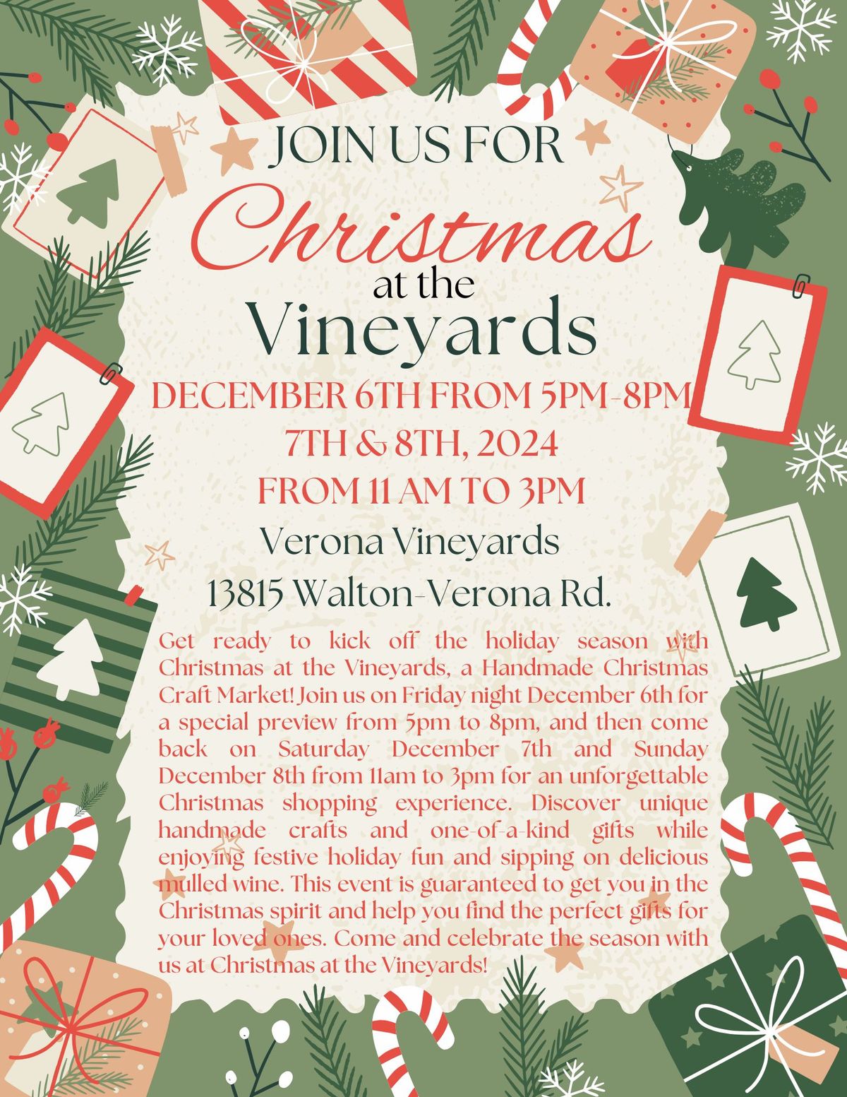 2nd Annual Christmas at the Vineyards