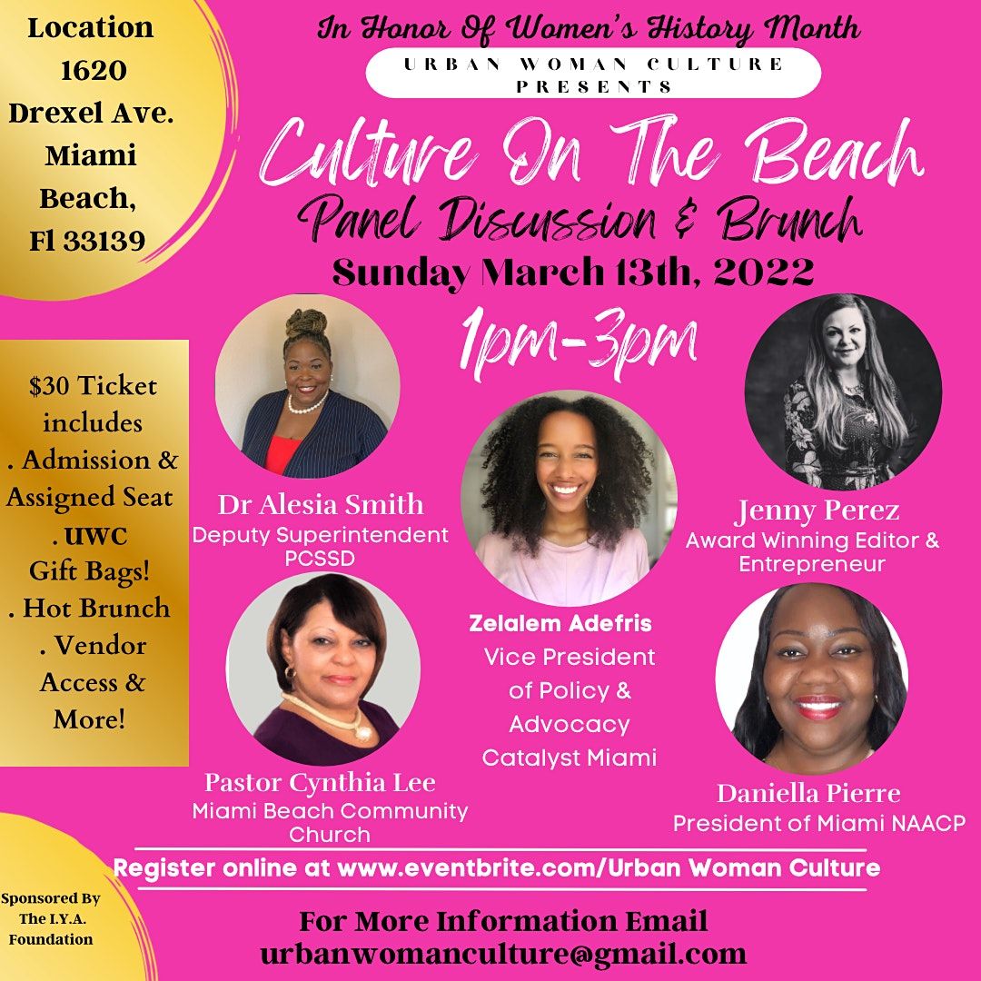 Culture On The Beach, Panel Discussion & Brunch!