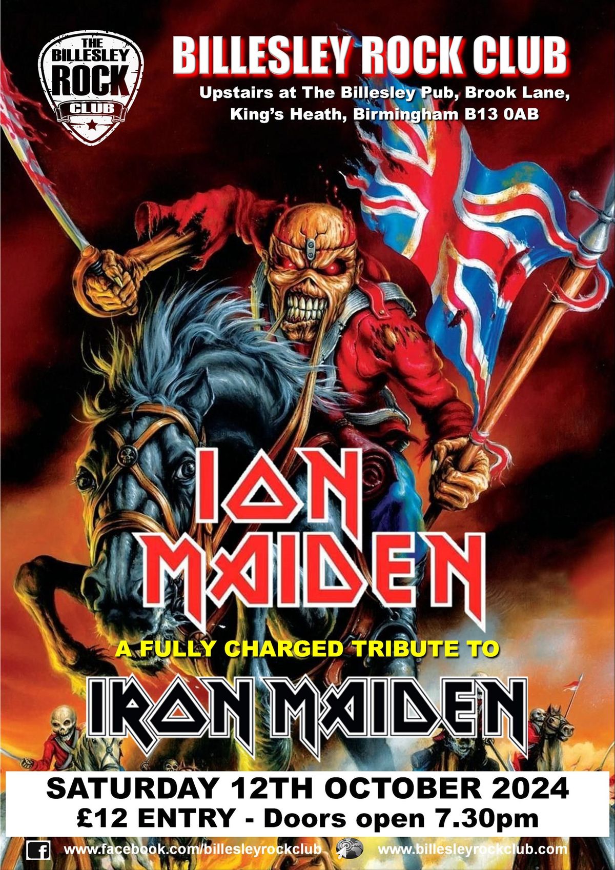 Ion Maiden - a Fully Charged Tribute to Iron Maiden - \u00a312 OTD