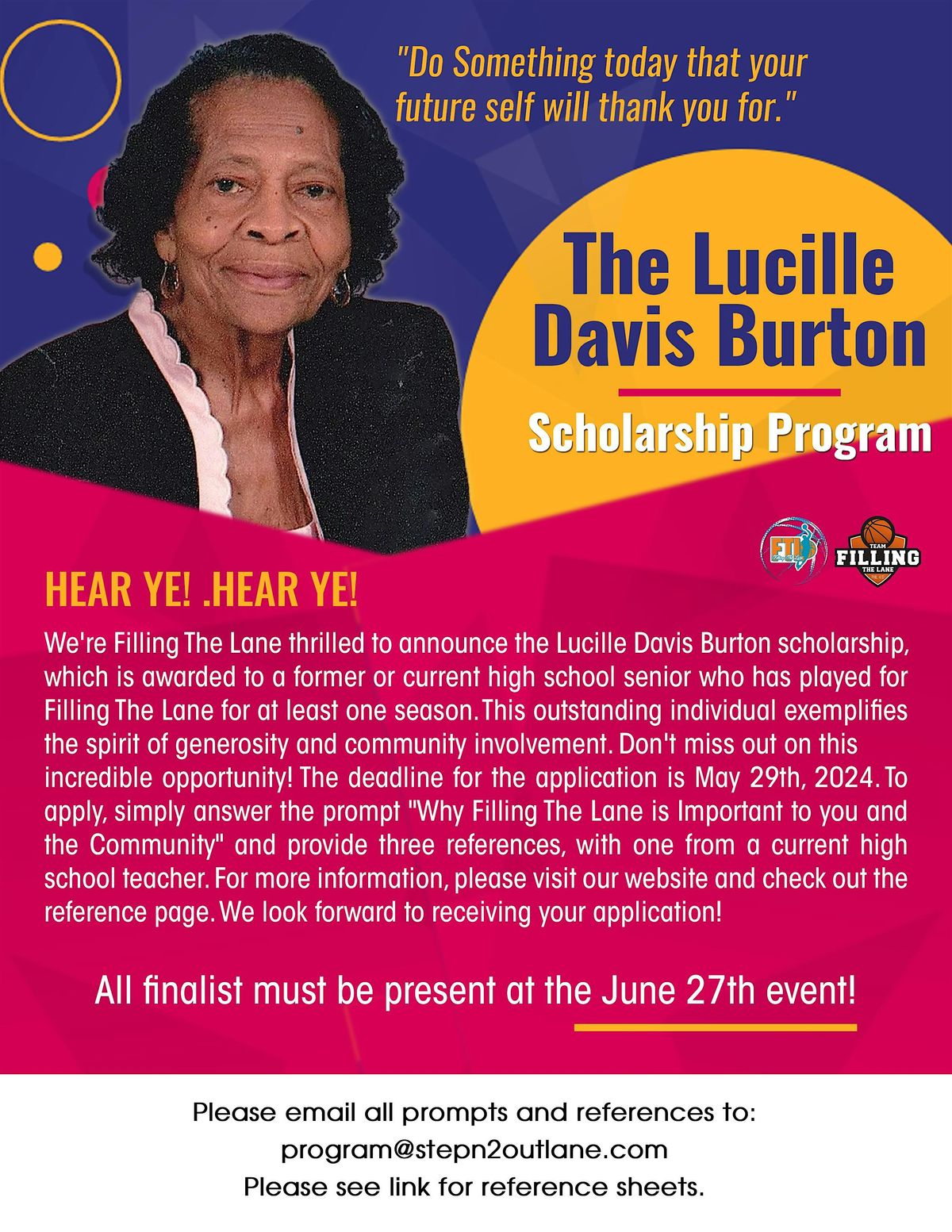 The Lucille Davis Burton Scholarship Program