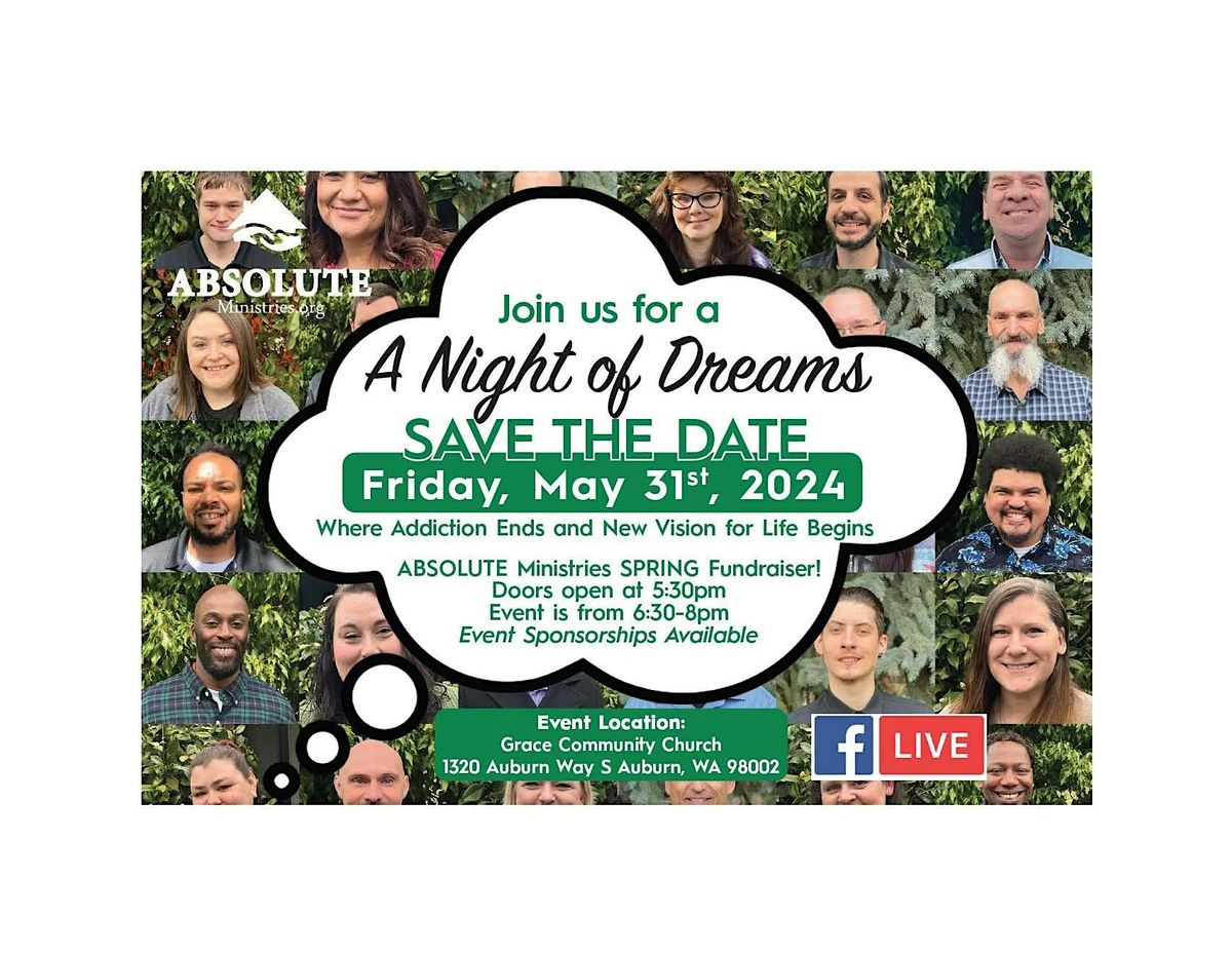 A Night of Dreams! ABSOLUTE Ministries Spring Fundraiser