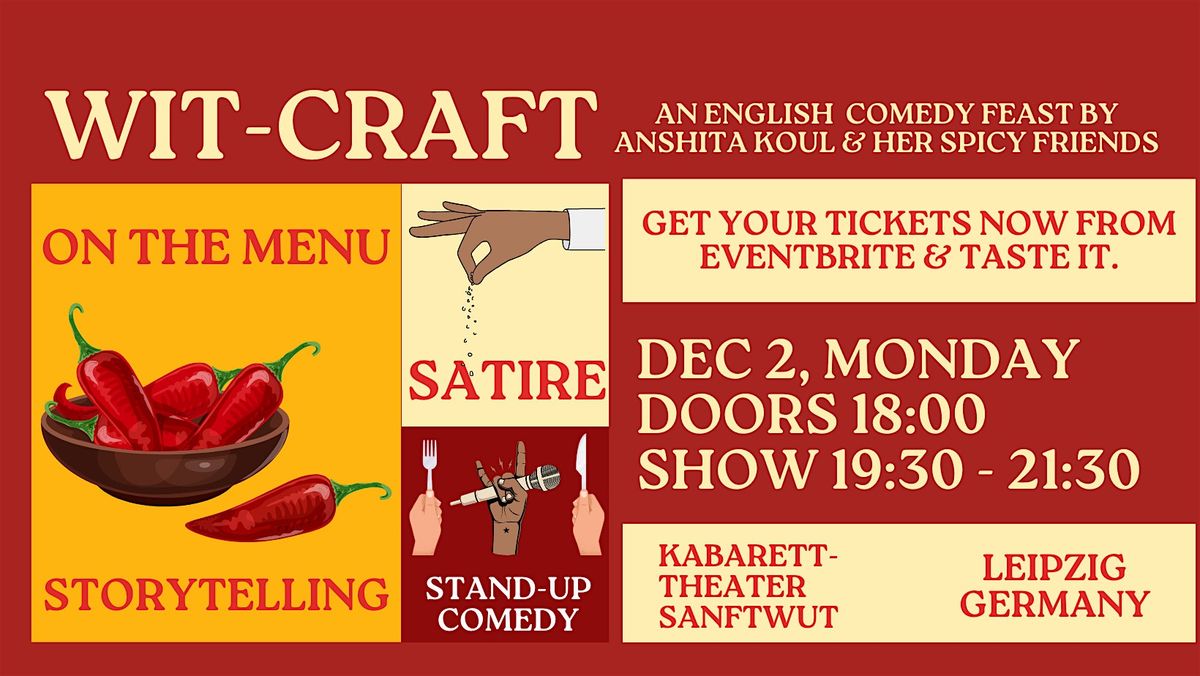 An English Comedy Feast in LEIPZIG by ANSHITA KOUL and her SPICY FRIENDS.