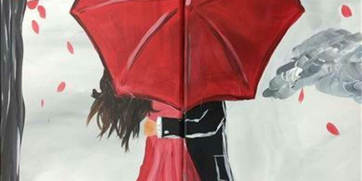 Kissing in the Rain - Paint and Sip by Classpop!\u2122