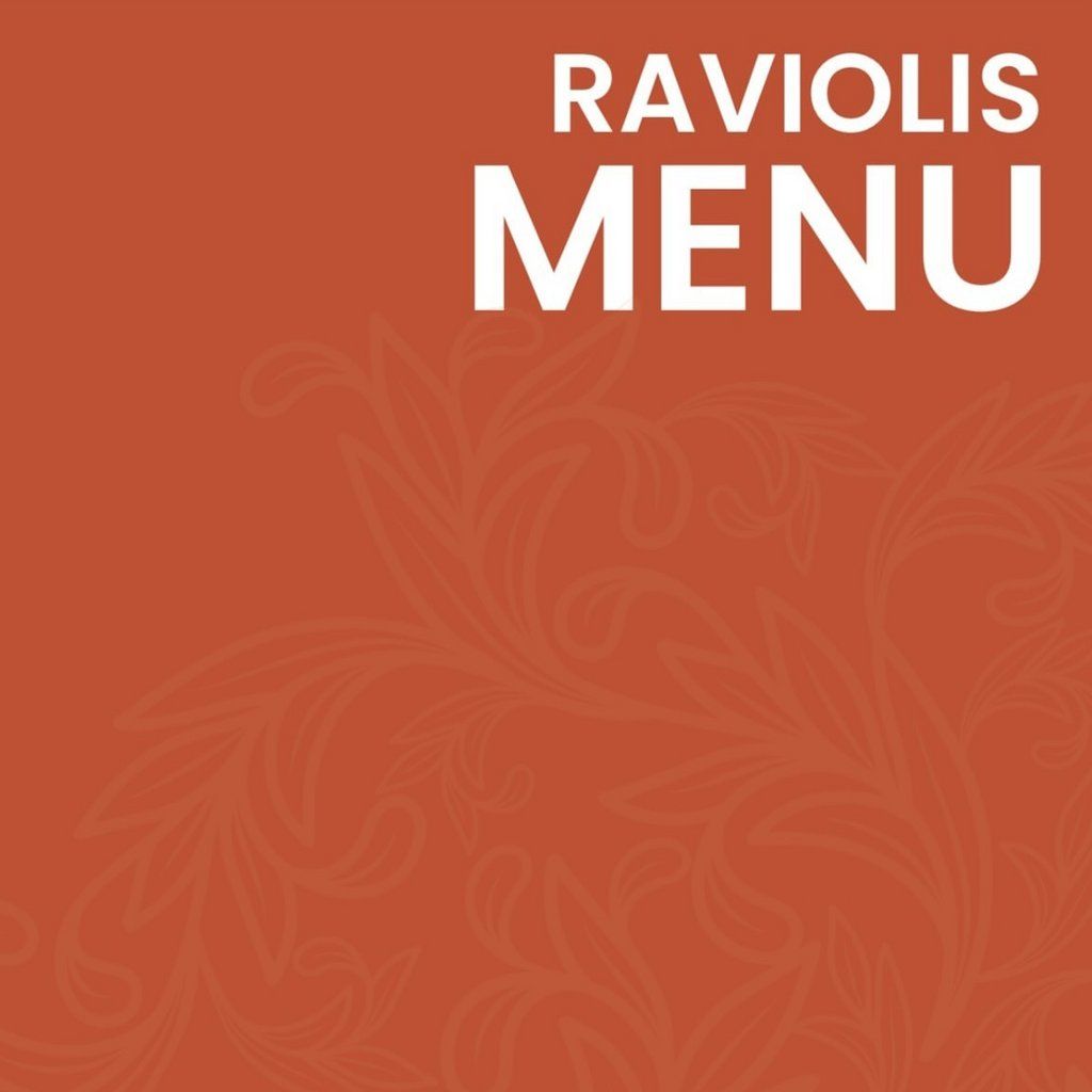 Raviolis Menu