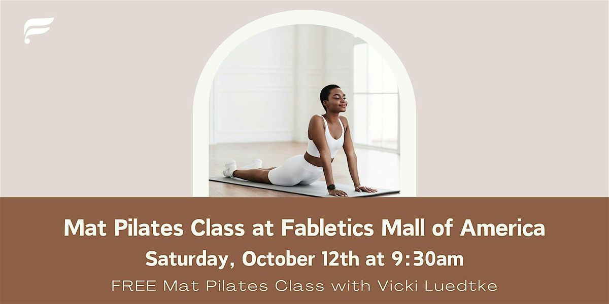 Free Mat Pilates Class with Vicki at Fabletics - MOA