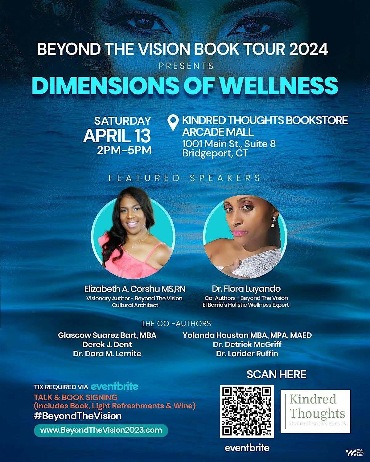 Beyond The Vision Book Tour 2024 ( Bridgeport , CT) Dimensions of Wellness