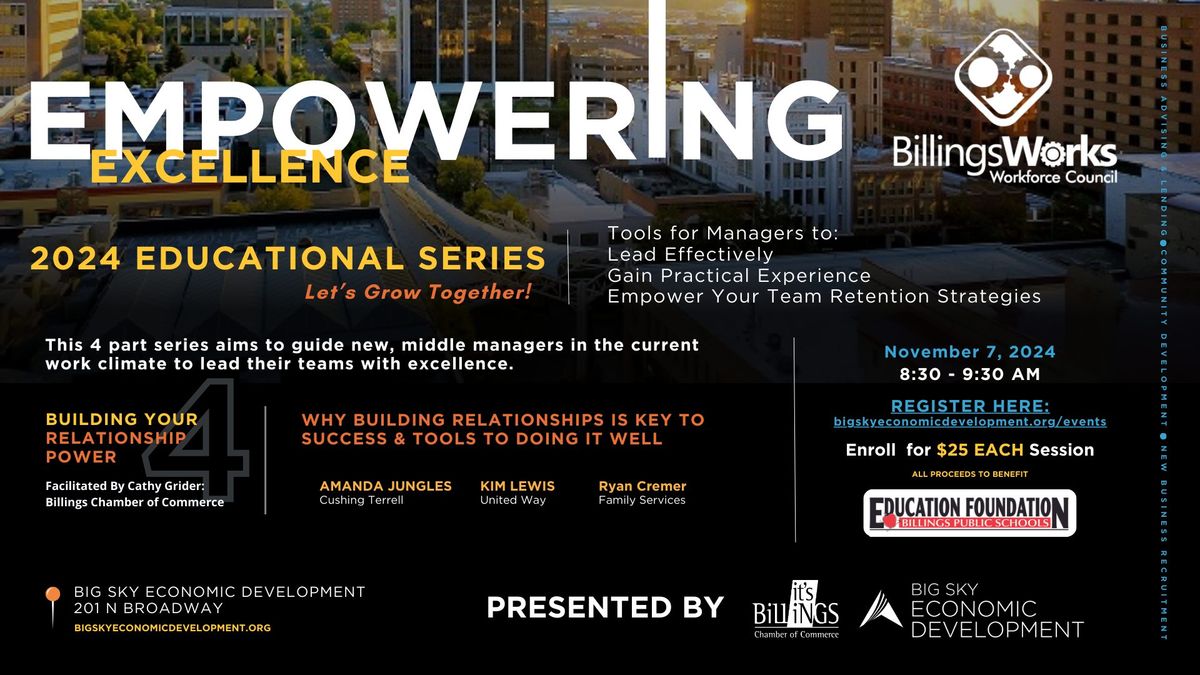 Empowering Excellence #4 : Building Your Relationship Power