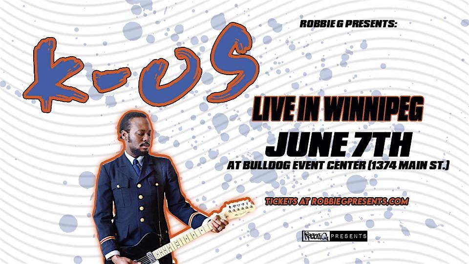 K-OS live in Winnipeg June 7 at Bulldog Event Center