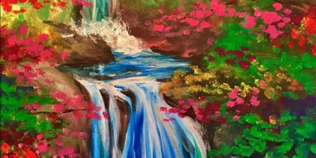 Splendid Spring Waterfall - Paint and Sip by Classpop!\u2122