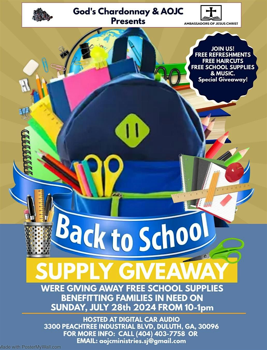 4th Annual Back To School Drive