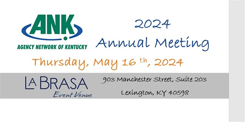 Agency Network of Kentucky's 2024 Annual Meeting (Sponsor Registration)