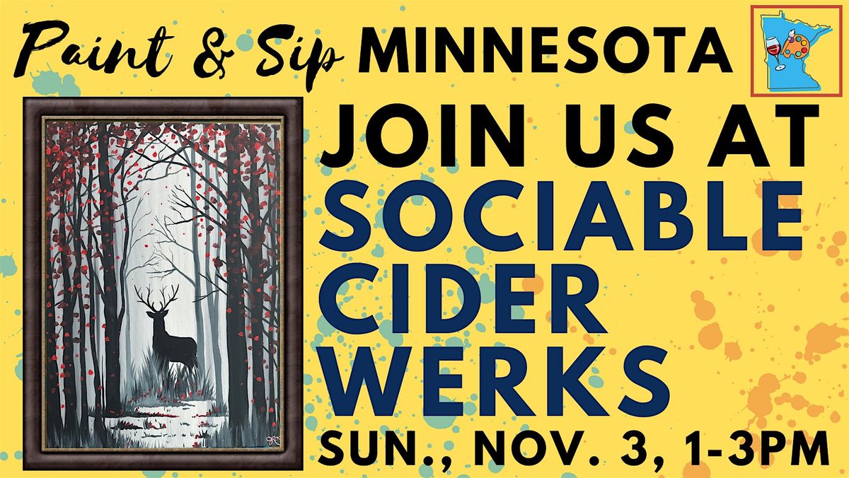 November 3 Paint & Sip at Sociable Cider Werks