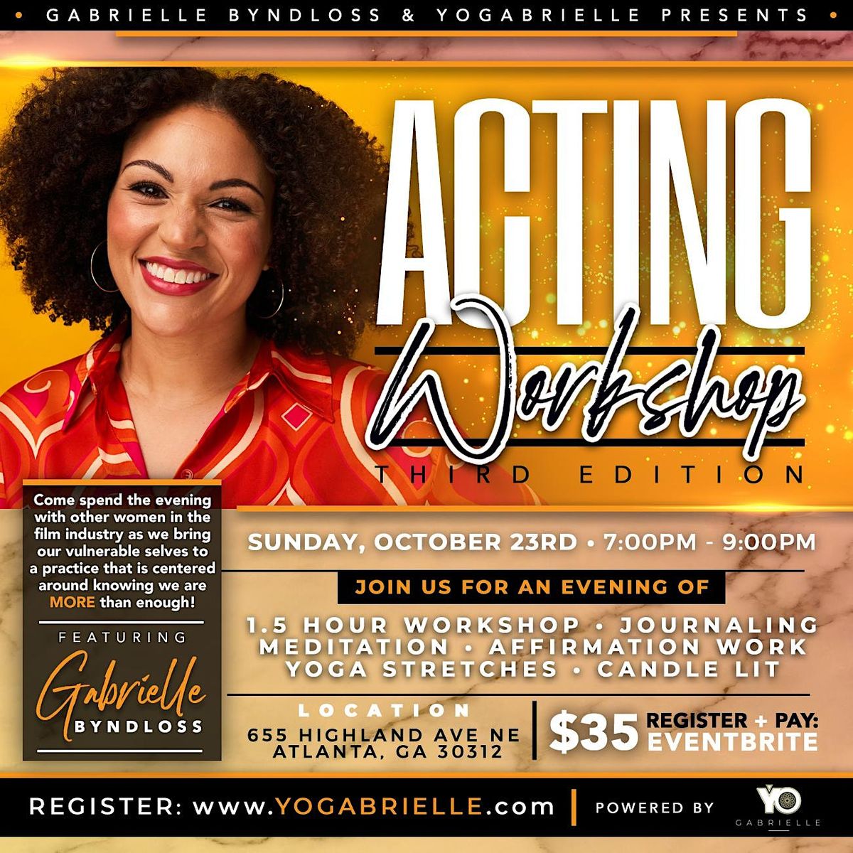 Acting Empowerment Workshop "I Am Powerful"