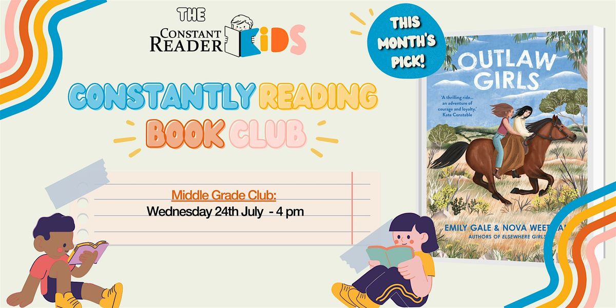 MIDDLE GRADE KIDS BOOK CLUB - JULY