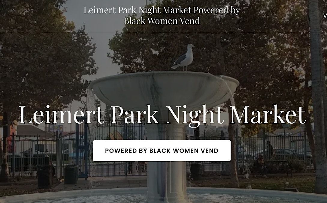 Leimert Park Night Market Powered by Black Women Vend