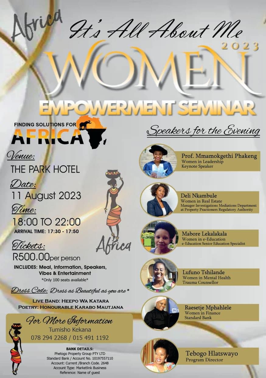 It's all about you women empowerment seminar