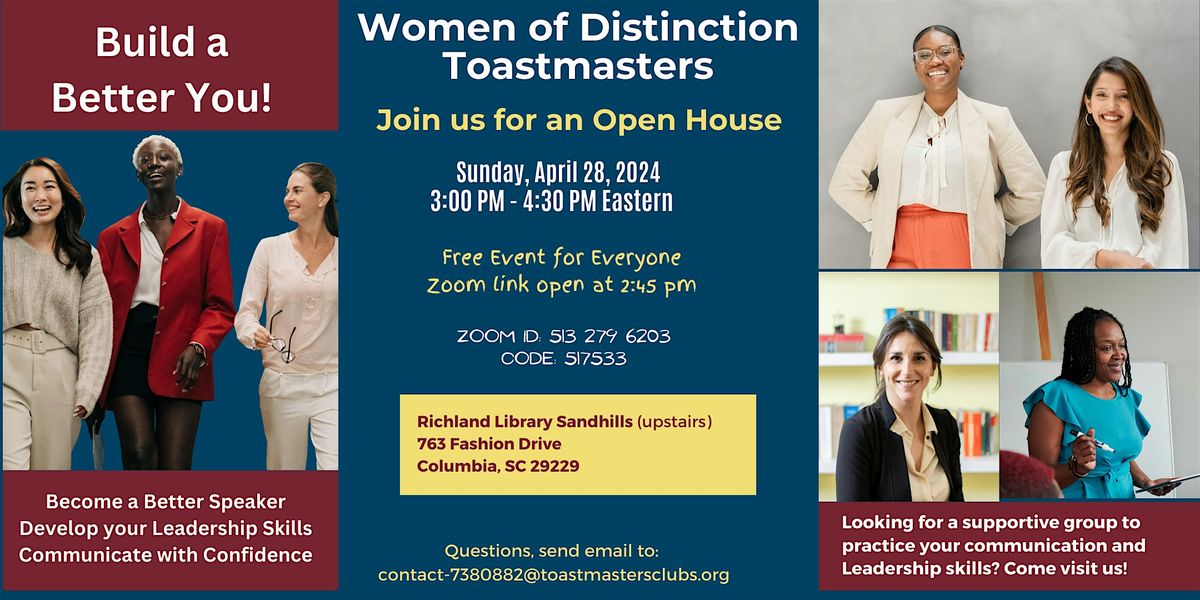 Build a Better You!  WOD Toastmasters Open House