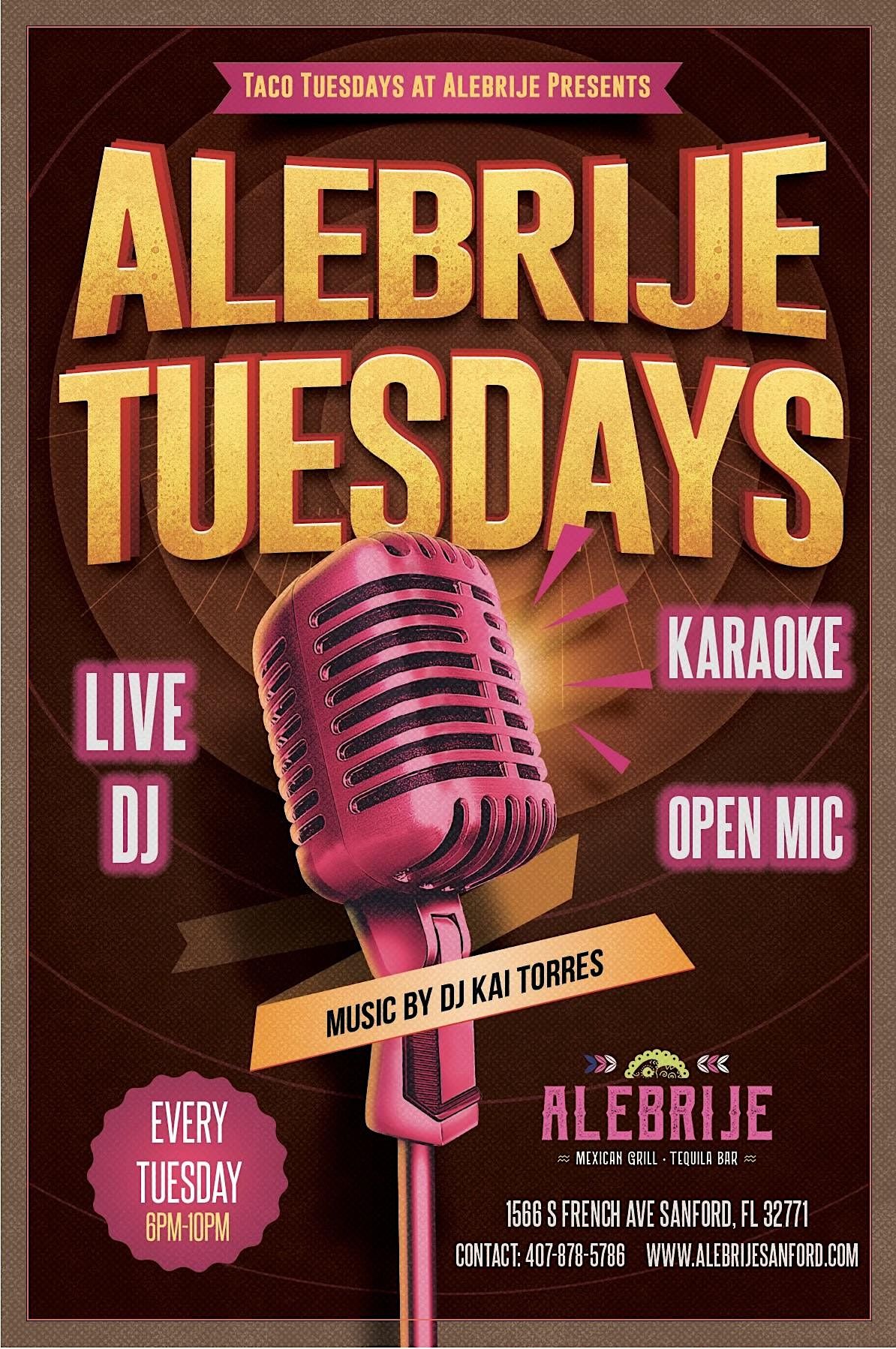 TACO TUESDAY AT ALEBRIJE, ALEBRIJE Mexican Grill & Tequila Bar, Sanford