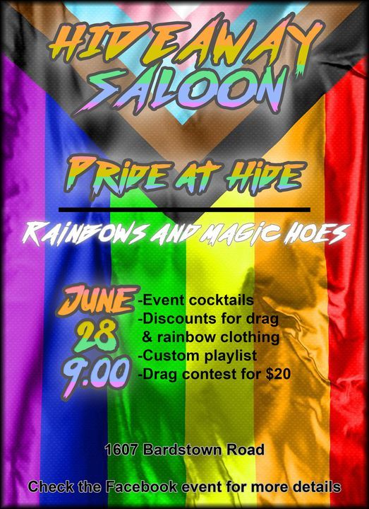 Pride @ Hide: Rainbows and Magic Hoes