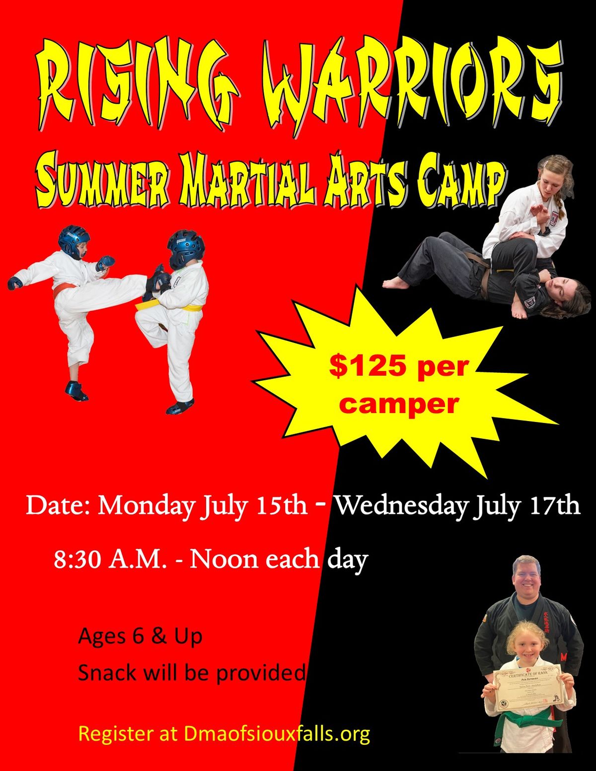 Rising Warriors Summer Martial Arts Camp