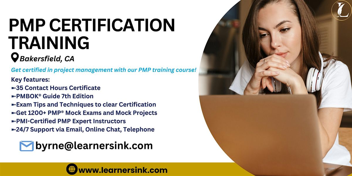 Confirmed 4 Day PMP Bootcamp In Bakersfield, CA