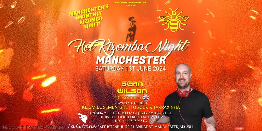 Hot Kizomba Night Manchester with Sean Wilson at La G\u00edtane