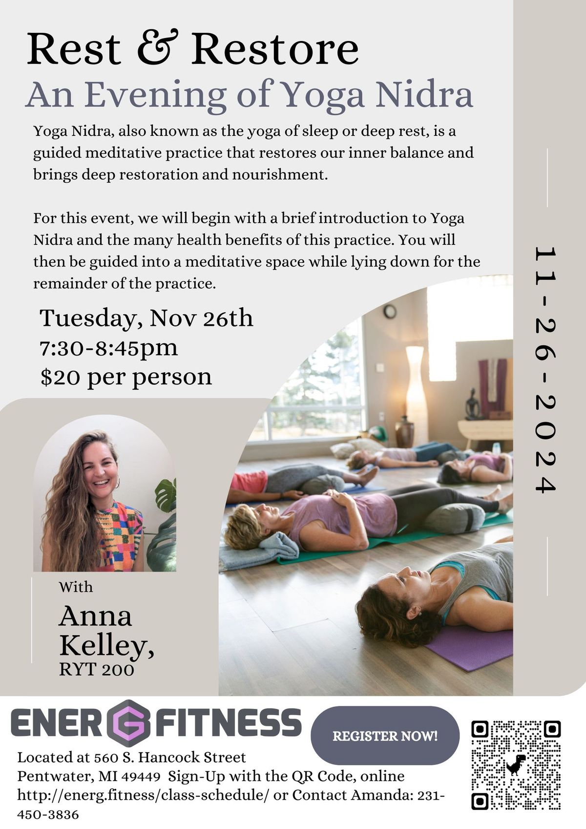 Rest & Restore: An Evening of Yoga Nidra