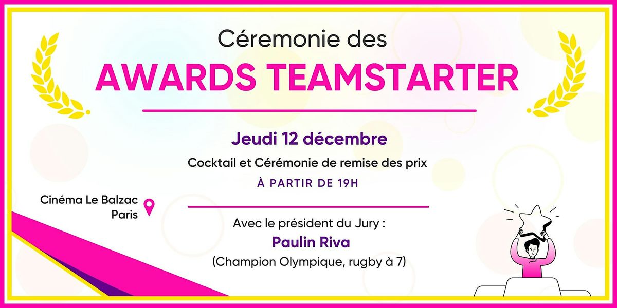 C\u00e9r\u00e9monie des Awards Teamstarter 2024