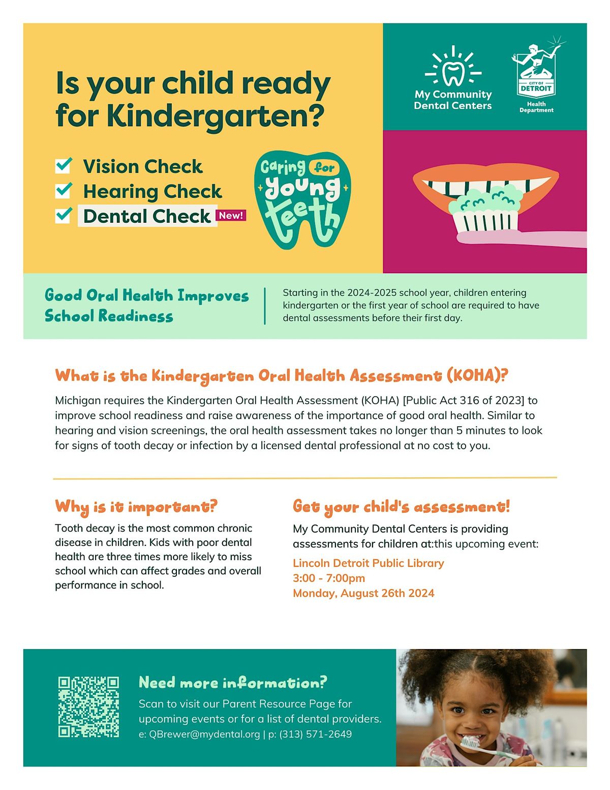 Kindgergarten Oral Health Assessment