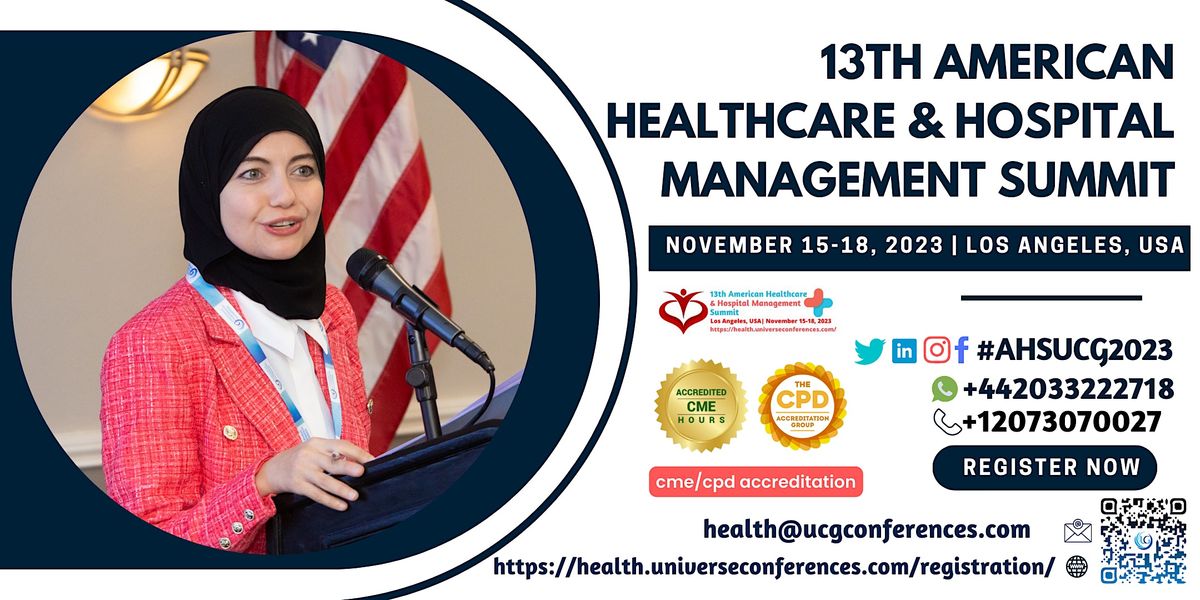 13th American Healthcare and hospital management Summit