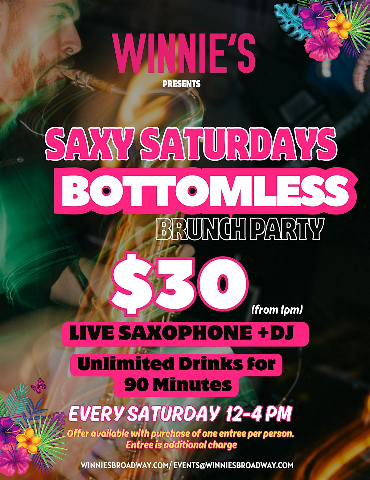 SAXY SATURDAYS \/ Bottomless BRUNCH