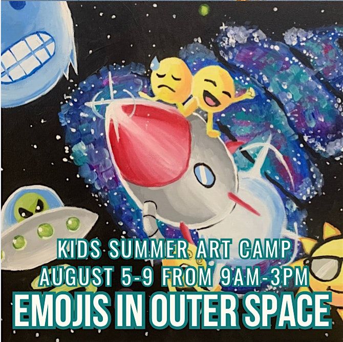 Kids Summer Art Camp: Emojis in Outer Space Theme