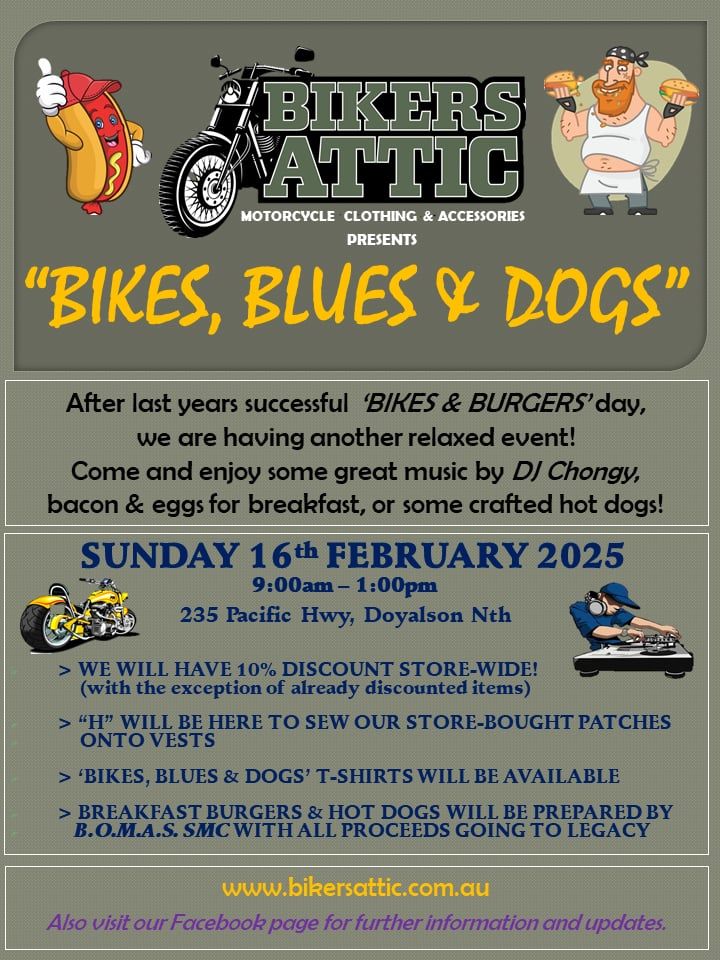 BIKES, BLUES & DOGS