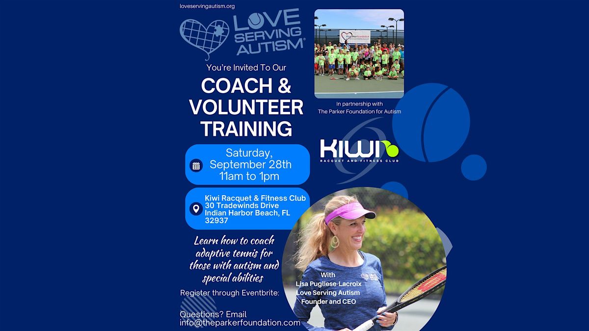 Adaptive Tennis Coach and Volunteer Training with Love Serving Autism