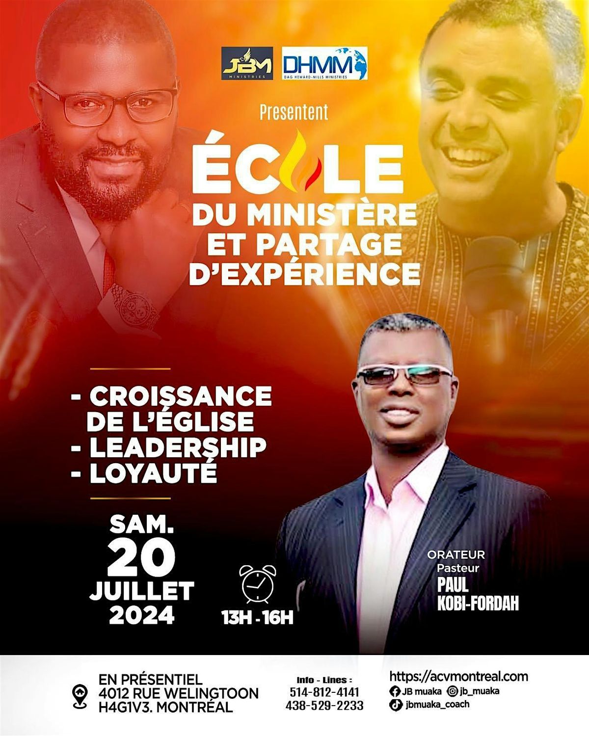 \u00c9cole du Minist\u00e8re : LEADERSHIP-CROISSANCE DE L'\u00c9GLISE ET LOYAUT\u00c9