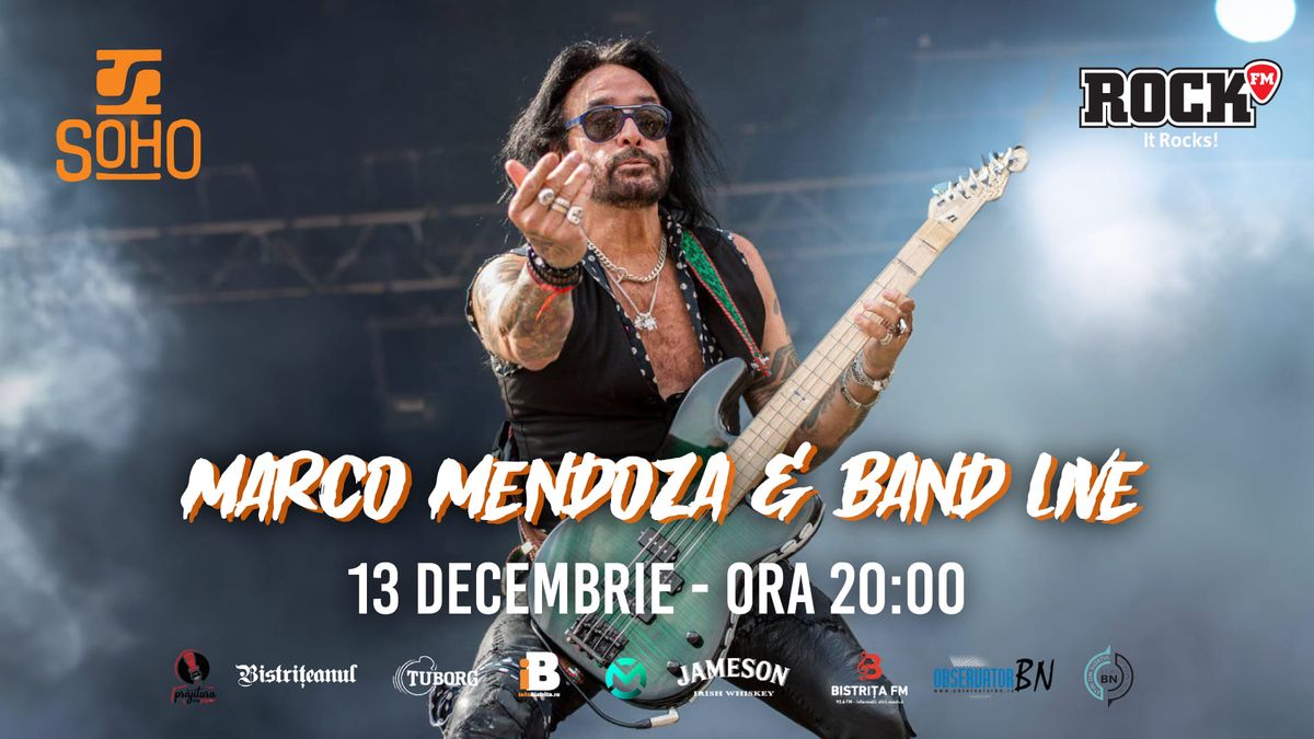 \ud83c\udfb8MARCO MENDOZA live la Bistri\u021ba! \u25cf Soho Music Hall \u25cf13.12.24