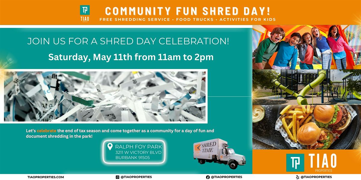Tiao Properties Community Fun Shred Day