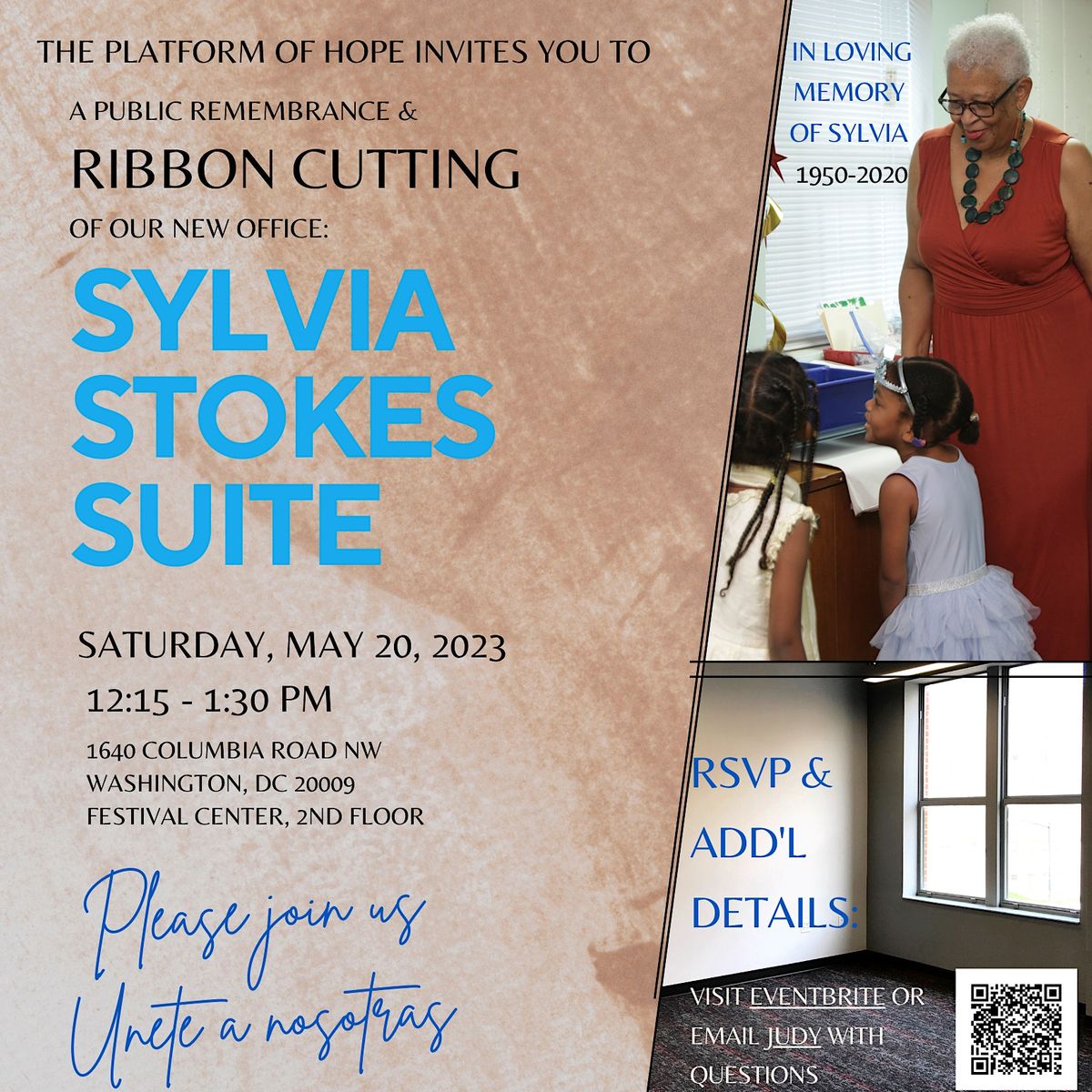 Public Ribbon Cutting of the Sylvia Stokes Suite