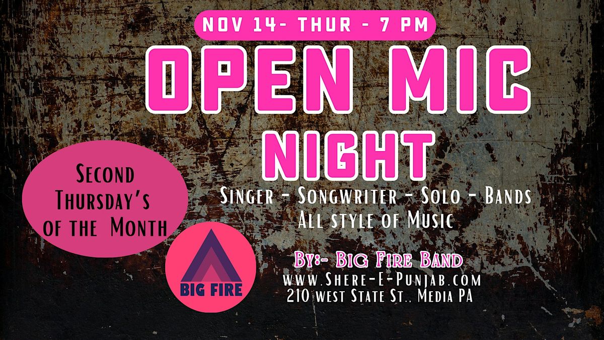 Open Mic Night \/ Jam Session