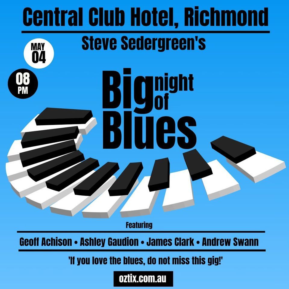 Big Blues Night with the inimitable Geoff Achison!
