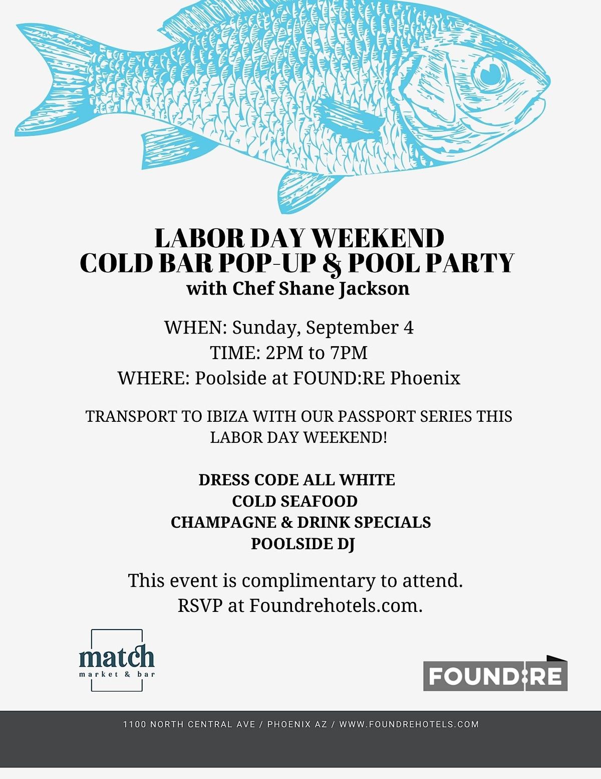 Labor Day Weekend Cold Bar Pop-up & Pool Party
