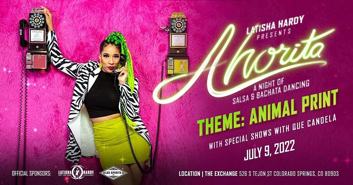 July Ahorita Salsa Bachata Social Animal Print, The Exchange On Tejon