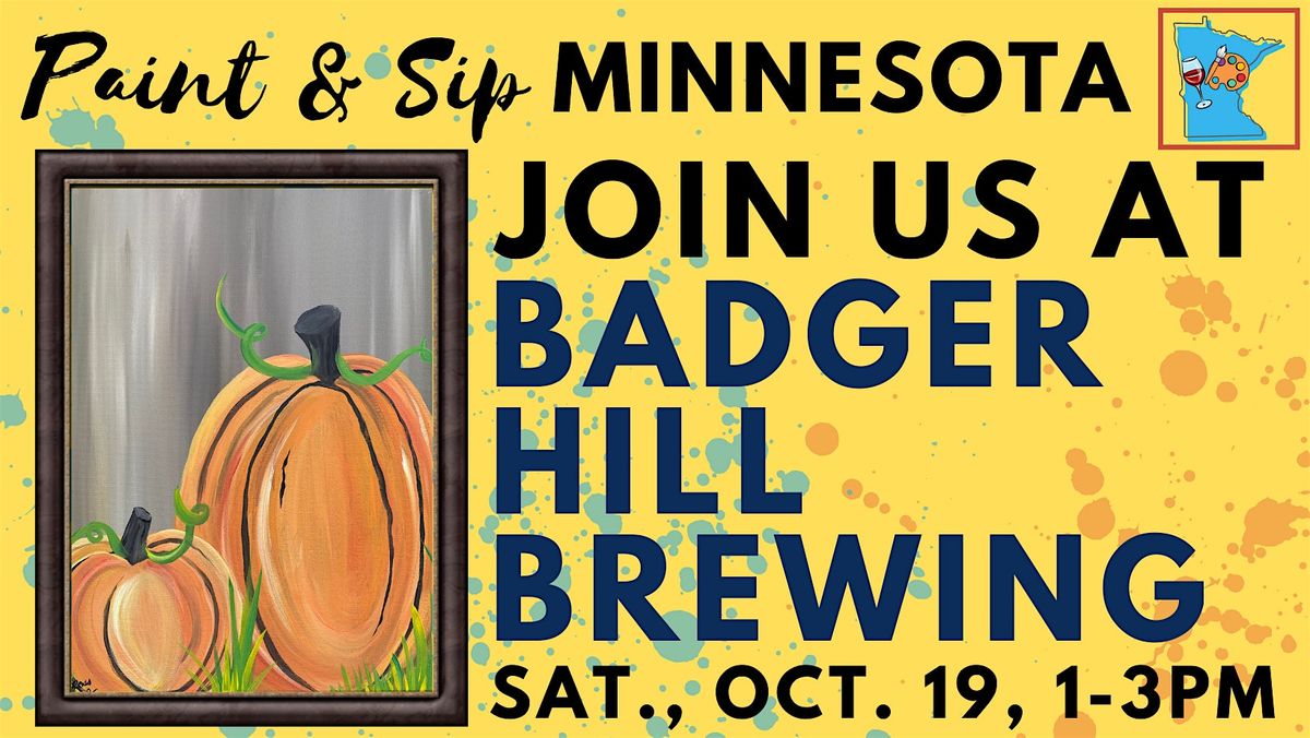 October 19 Paint & Sip at Badger Hill Brewing